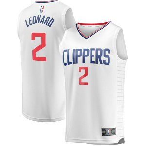 Camiseta Kawhi Leonard 2 Los Angeles Clippers Association Edition Blanco Hombre